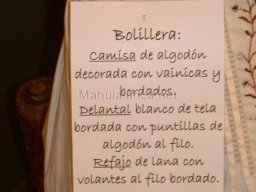 Exposición de indumentaria y costumbres 2009